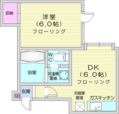 元町駅 徒歩4分 2階の物件間取画像